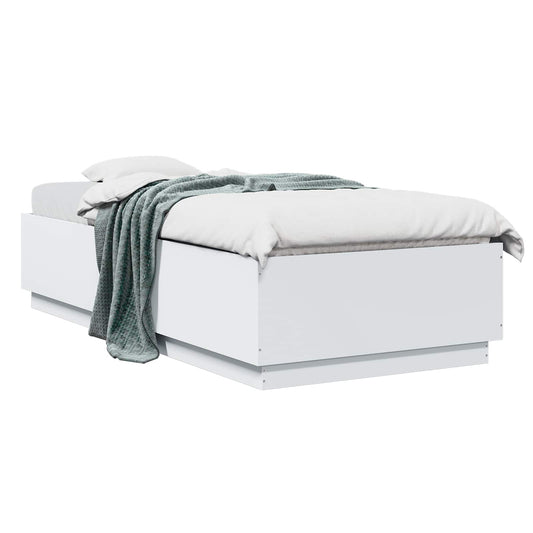 Bed Frame White 80 x 200 cm Engineered Wood