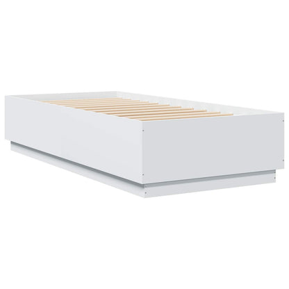 Bed Frame White 80 x 200 cm Engineered Wood