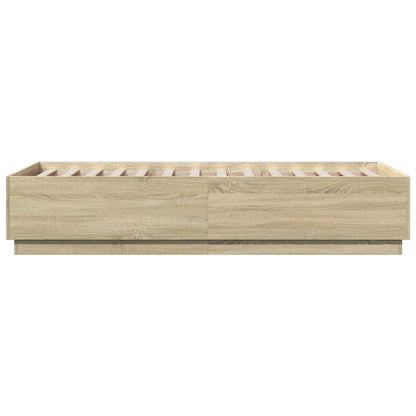 Bed Frame Sonoma Oak 80 x 200 cm Engineered Wood