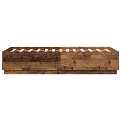 Bed Frame Old Wood 80 x 200 cm Engineered Wood