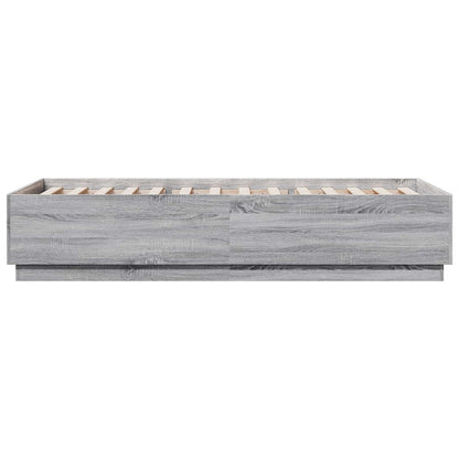 Bed Frame Grey Sonoma 80 x 200 cm Engineered Wood