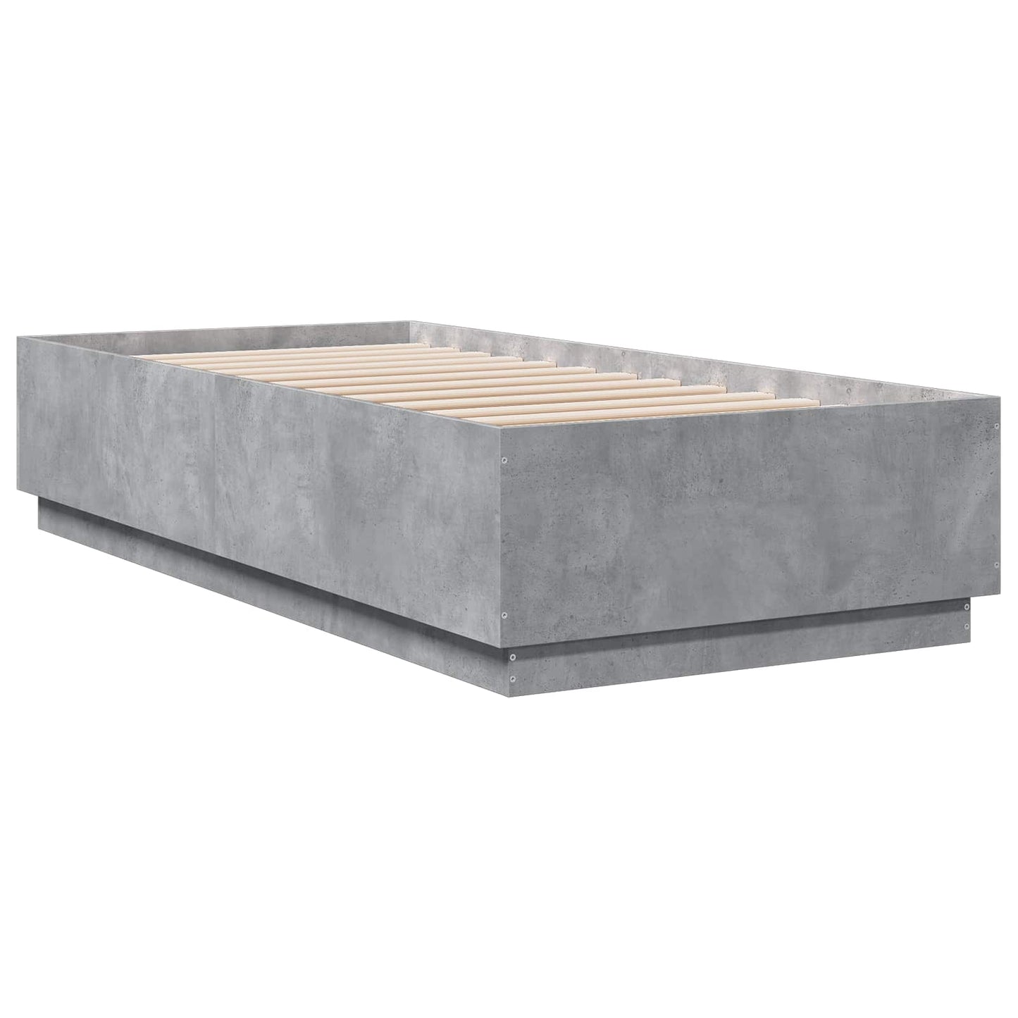 Bed Frame Concrete Grey 80 x 200 cm Engineered Wood