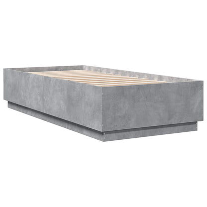 Bed Frame Concrete Grey 80 x 200 cm Engineered Wood