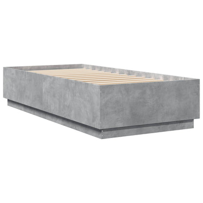 Bed Frame Concrete Grey 80 x 200 cm Engineered Wood