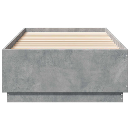 Bed Frame Concrete Grey 80 x 200 cm Engineered Wood