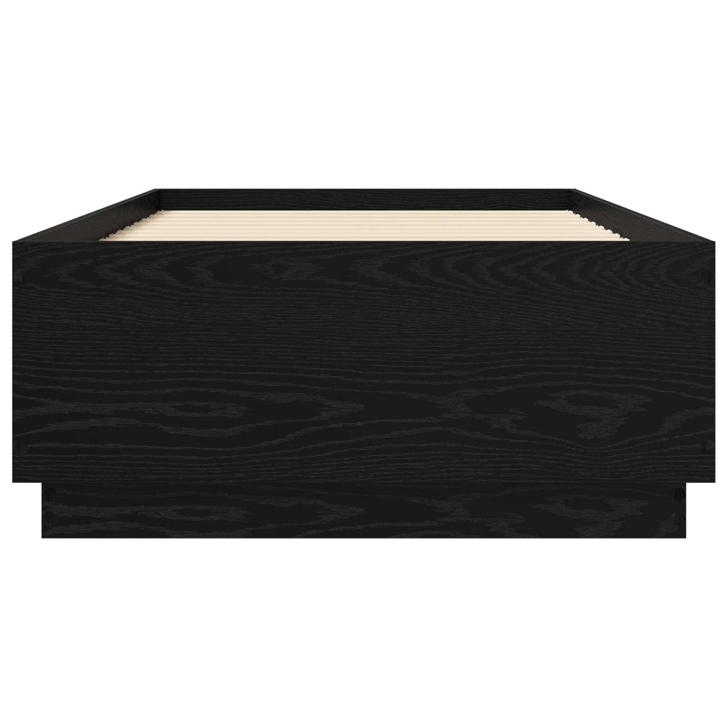 Bed Frame Black Oak 80 x 200 cm Engineered Wood