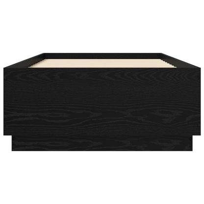 Bed Frame Black Oak 80 x 200 cm Engineered Wood