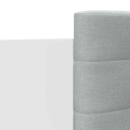 Bed Frame with Headboard White Engineered Wood