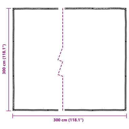 Plant Cover Transparent 3 x 3 m PE