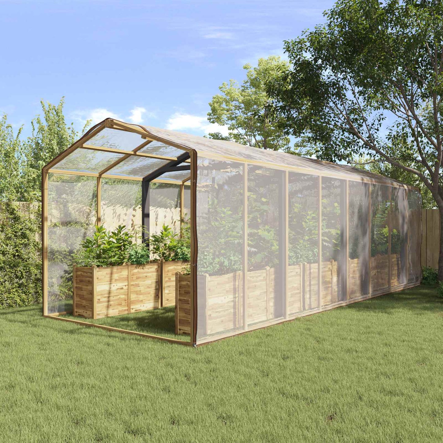 Plant Cover Transparent 6 x 8 m PE