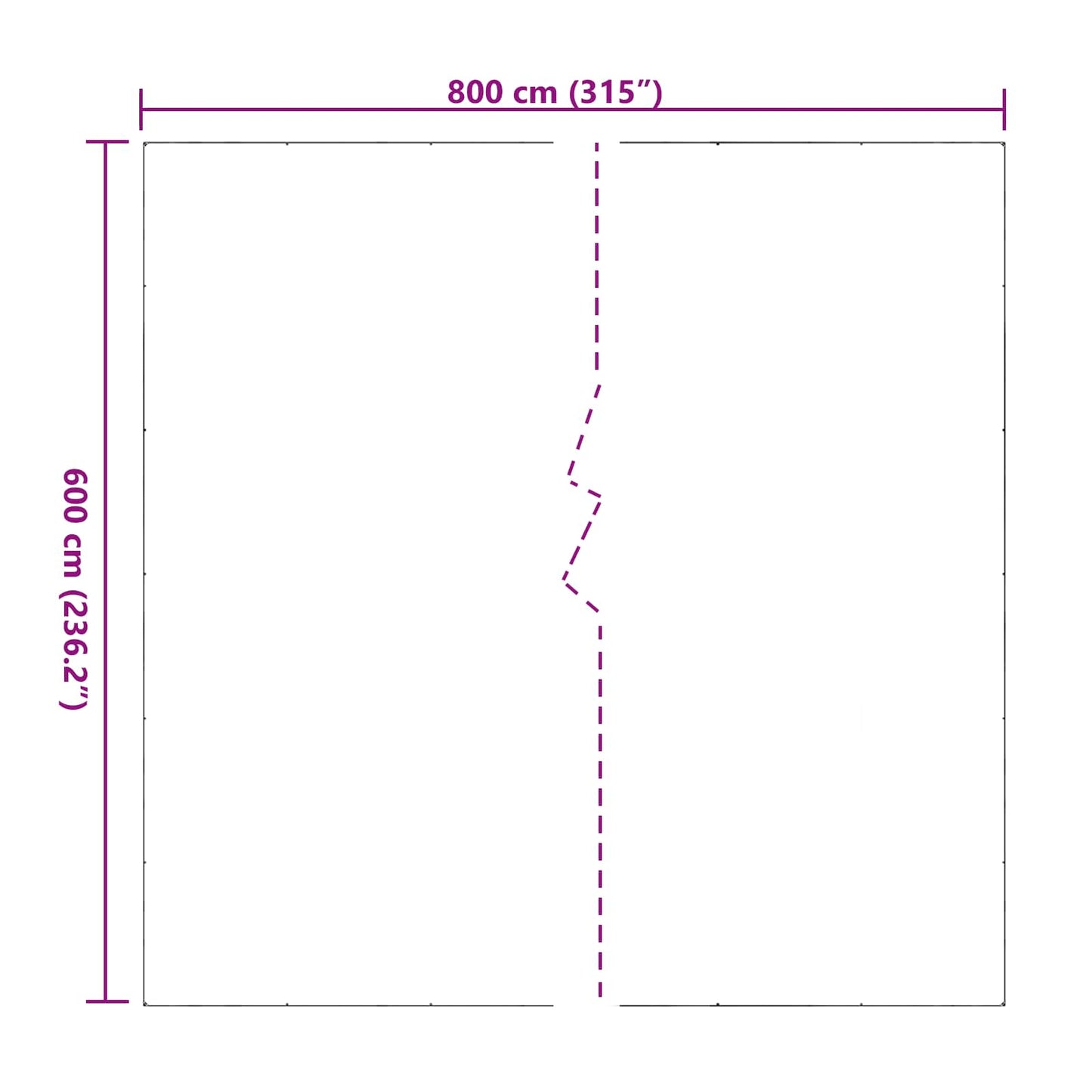 Plant Cover Transparent 6 x 8 m PVC