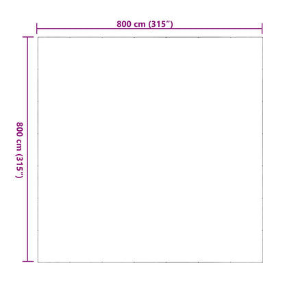 Plant Cover Transparent 8 x 8 m PVC