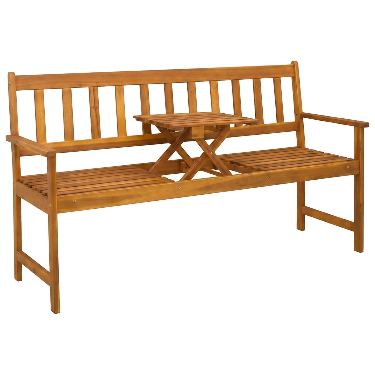 Garden bench 158 x 55 x 89 cm Solid Acacia Wood Natural