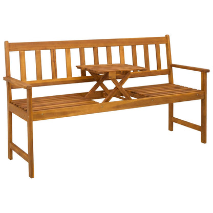 Garden bench 158 x 55 x 89 cm Solid Acacia Wood Natural