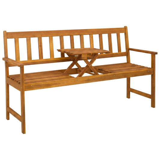 Garden bench 158 x 55 x 89 cm Solid Acacia Wood Natural