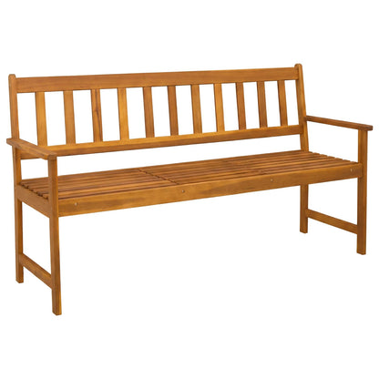 Garden bench 158 x 55 x 89 cm Solid Acacia Wood Natural