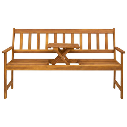 Garden bench 158 x 55 x 89 cm Solid Acacia Wood Natural
