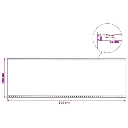 Tarpaulin with Eyelets 2 pcs Green 2 x 6 m 260 gsm PE