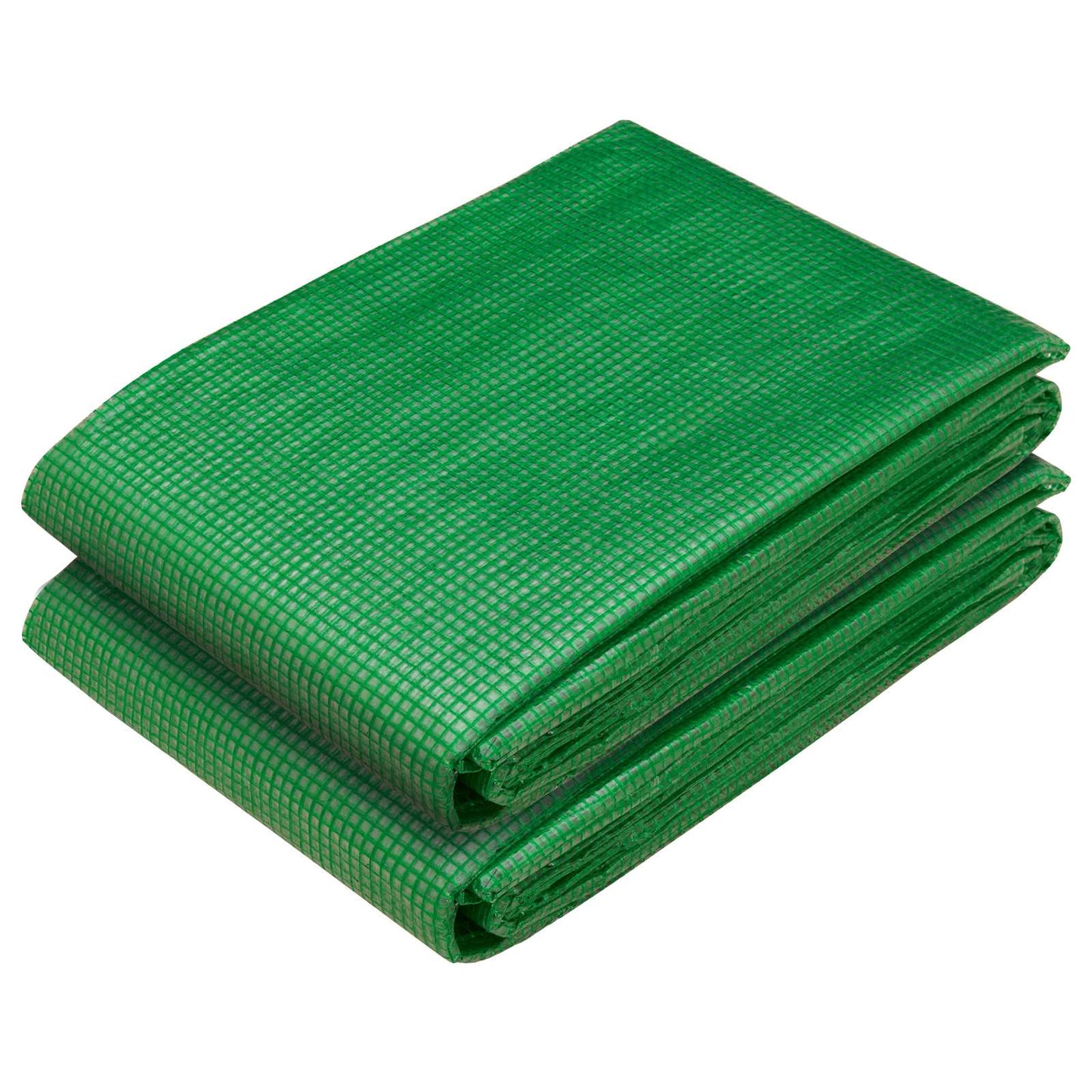 Tarpaulin with Eyelets 2 pcs Green 2 x 10 m 260 gsm PE