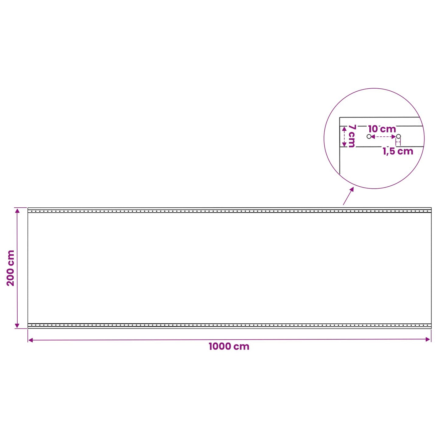 Tarpaulin with Eyelets 2 pcs Green 3 x 10 m 260 gsm PE