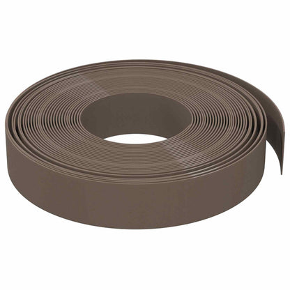 Garden Edging 25 m 10 cm PE Brown