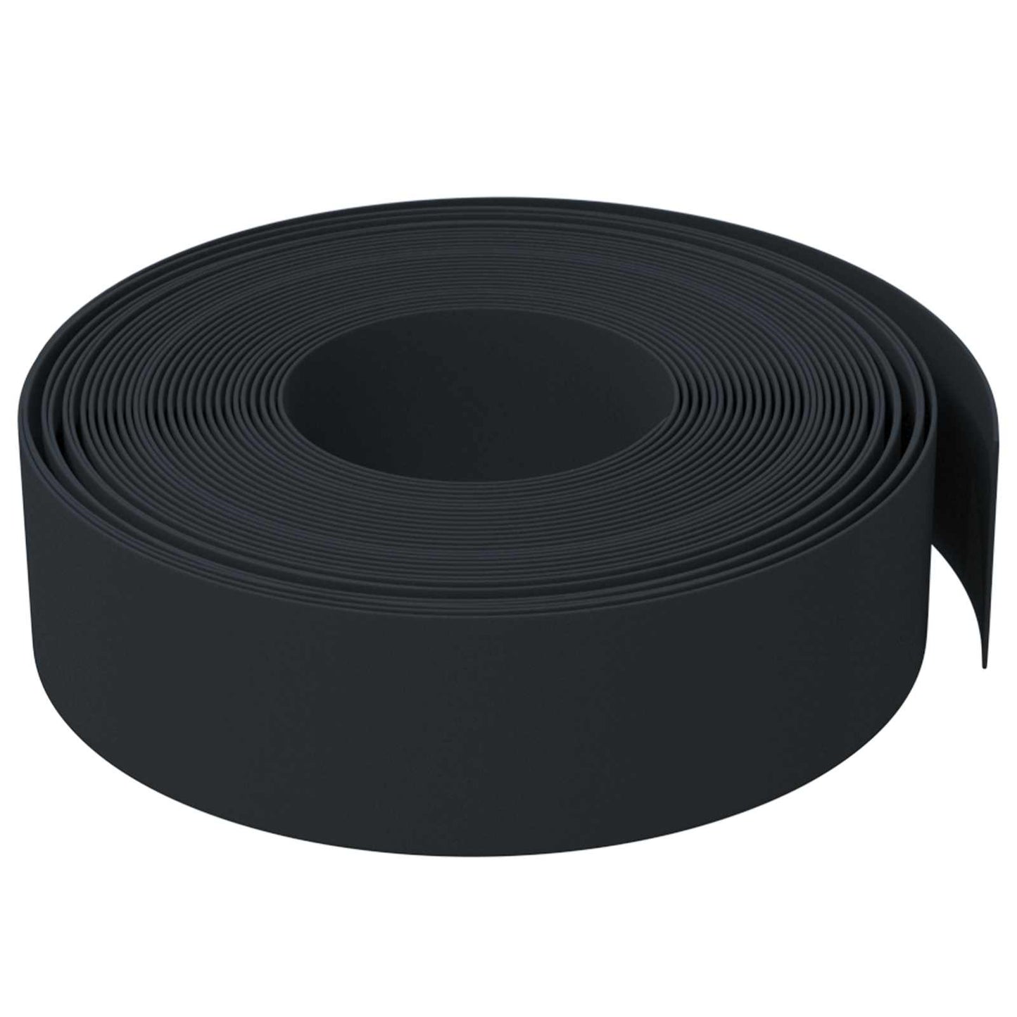Garden Edging 25 m 15 cm PE Black