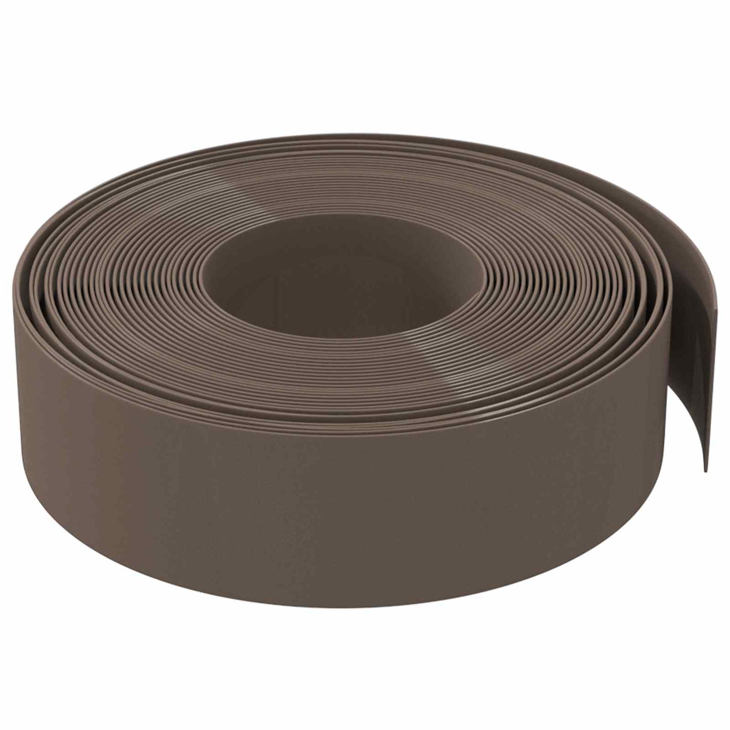 Garden Edging 25 m 15 cm PE Brown