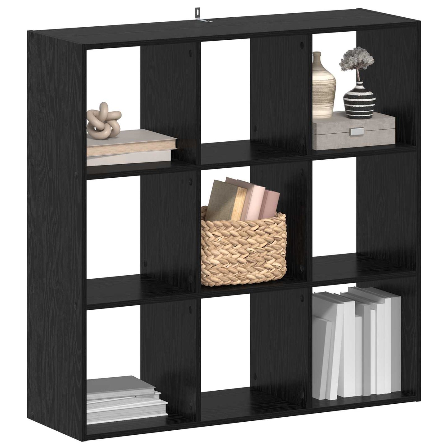 Bookcase Black Oak 102 x 32 x 102 cm