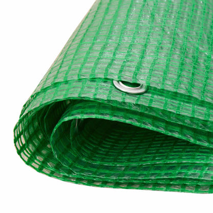 Tarpaulin with Eyelets Green 8 x 8 m 140 gsm PE