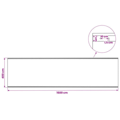Tarpaulin with Eyelets Green 4 x 15 m 260 gsm PE