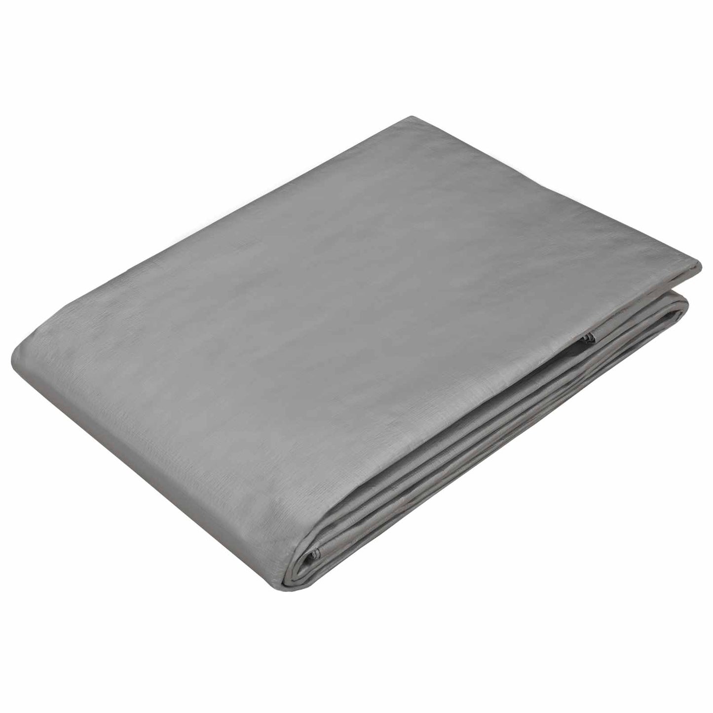 Tarpaulin with Eyelets Light Grey 8 x 10 m 180 gsm PE