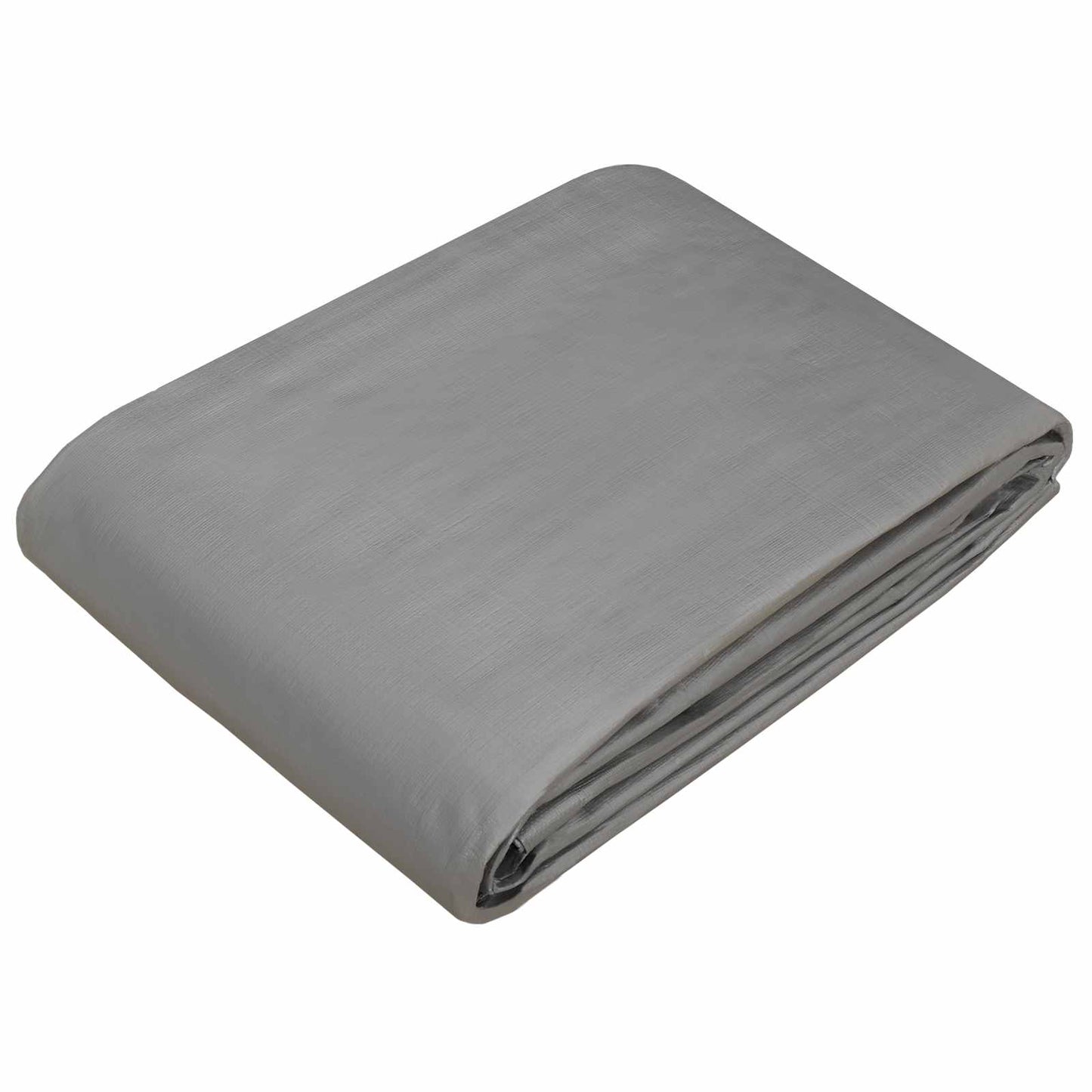 Tarpaulin with Eyelets Light Grey 8 x 12 m 260 gsm PE