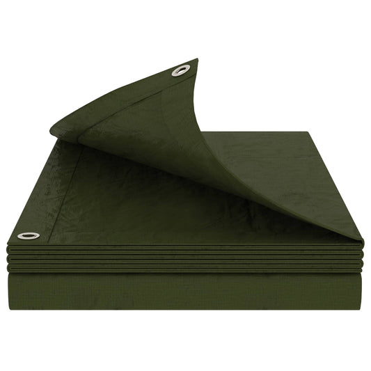 Tarpaulin with Eyelets Green 8 x 12 m 180 gsm PE