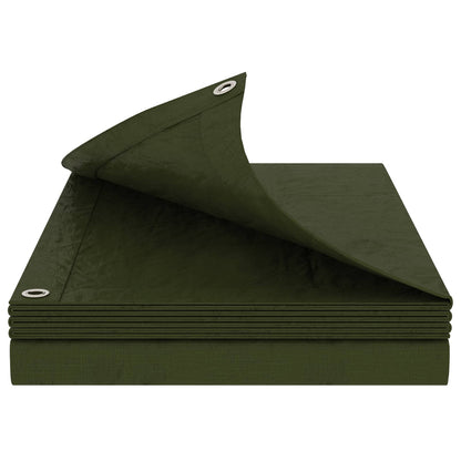 Tarpaulin with Eyelets Green 4 x 6 m 260 gsm PE