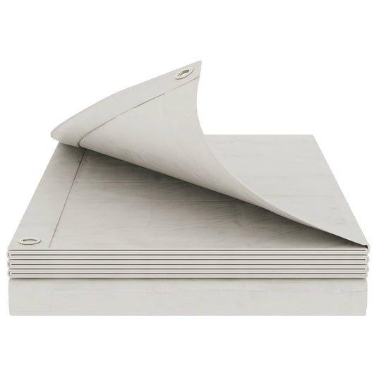Tarpaulin with Eyelets White 8 x 8 m 90 gsm PE