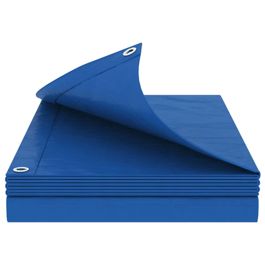 Tarpaulin with Eyelets Blue 6 x 10 m 260 gsm PE