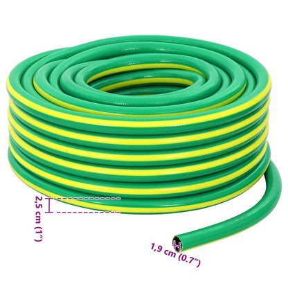 Garden Hose 5-Ply Green and Yellow 3 / 4'' 100 m PVC
