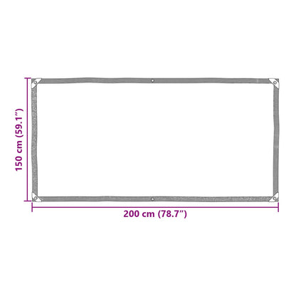 Tarpaulin Transparent 2 x 1.5 m PE