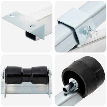 Boat Trailer Bottom Support 111 x 12.5 x 43 cm Galvanised Steel