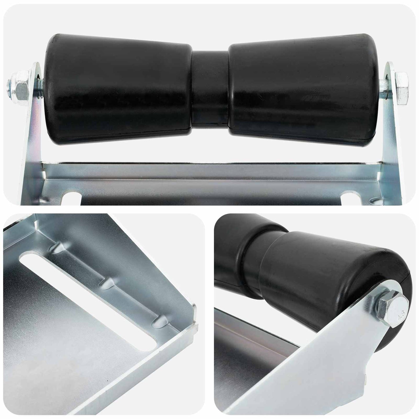 Boat Trailer Roller with Bracket 25.4 cm Galvanised Steel