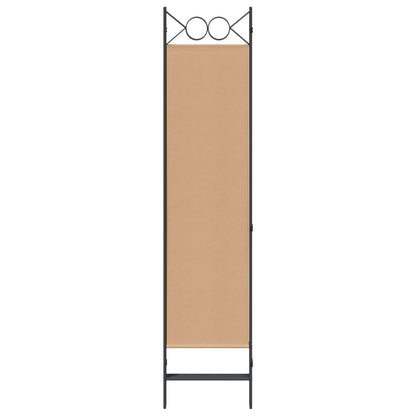 4-Panel Room Divider Beige 160 x 180 cm Fabric