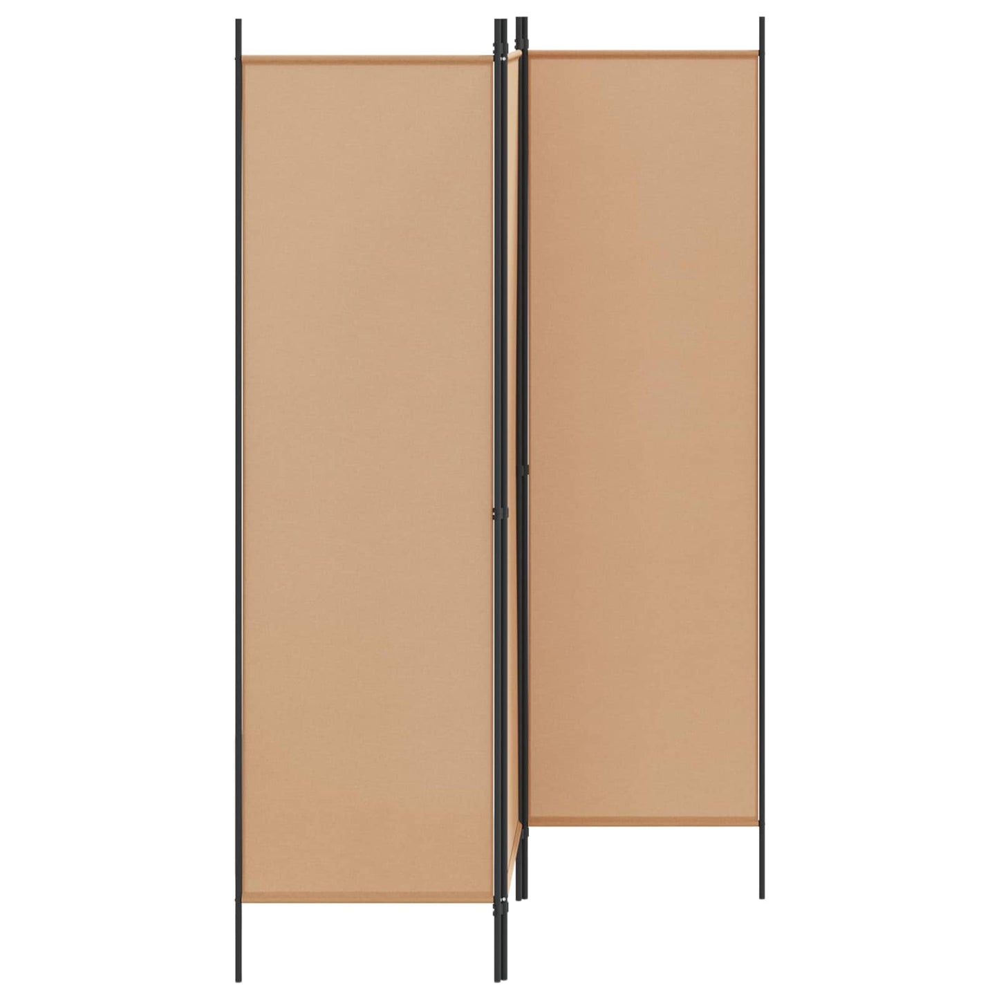 3-Panel Room Divider Beige 150 x 180 cm Fabric