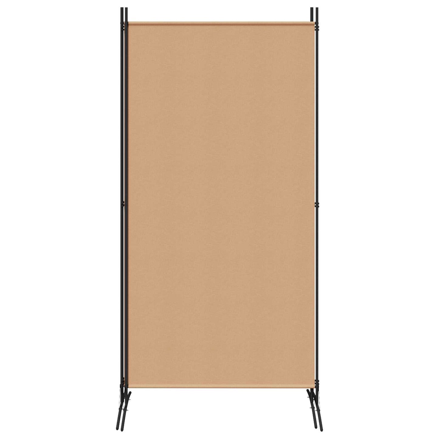 3-Panel Room Divider Beige 260 x 180 cm Fabric