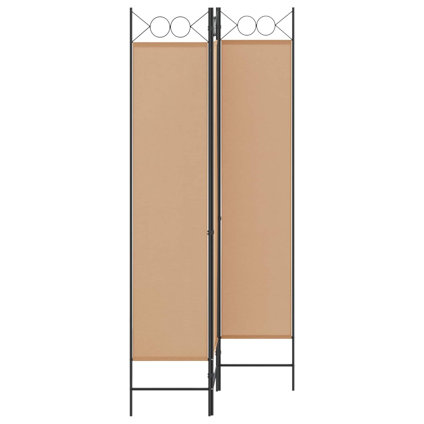 Room Divider Beige 120 x 200 cm Fabric