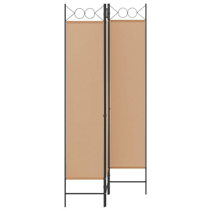 Room Divider Beige 120 x 200 cm Fabric