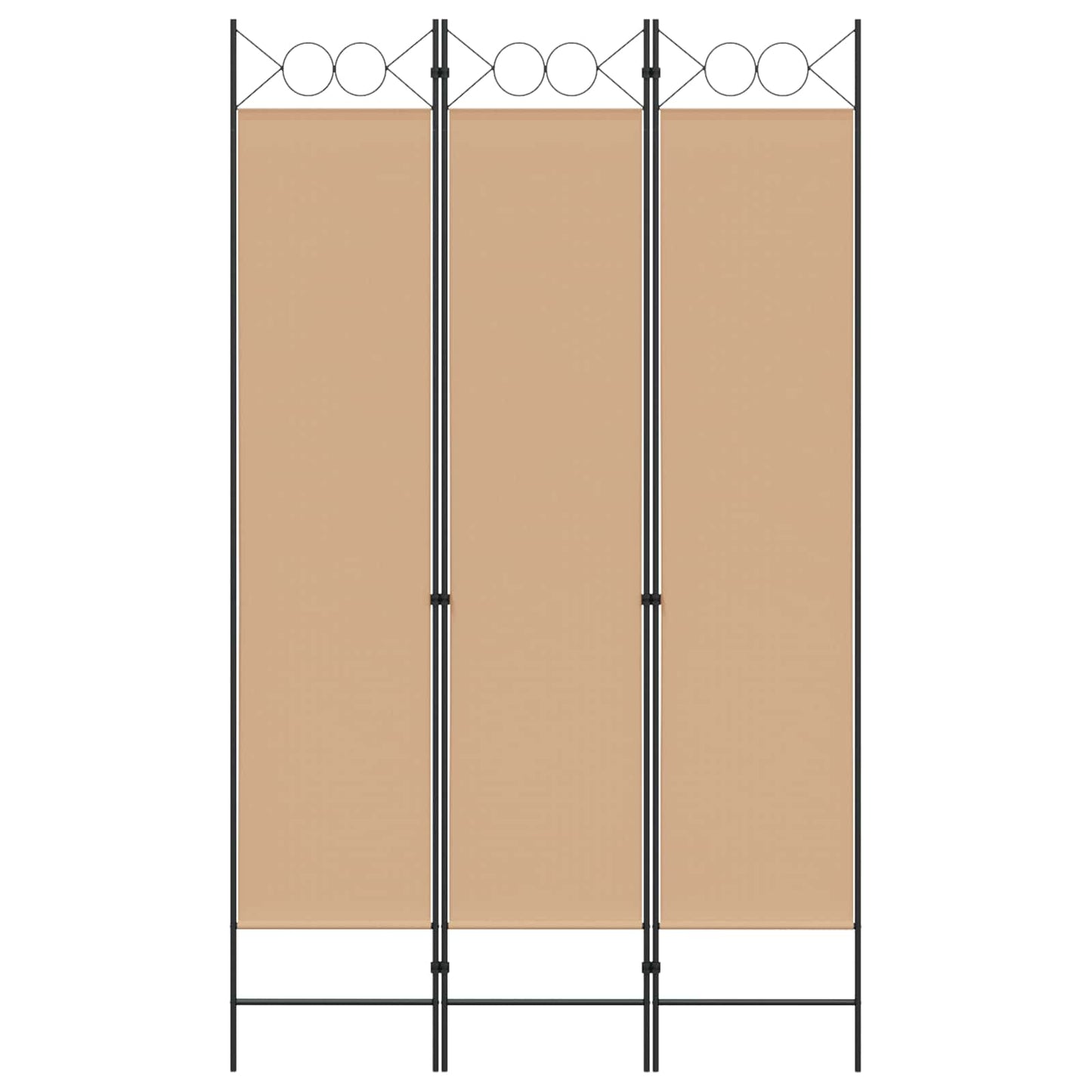 Room Divider Beige 120 x 200 cm Fabric
