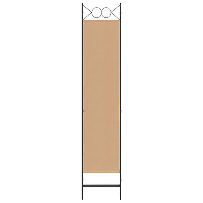 Room Divider Beige 120 x 200 cm Fabric