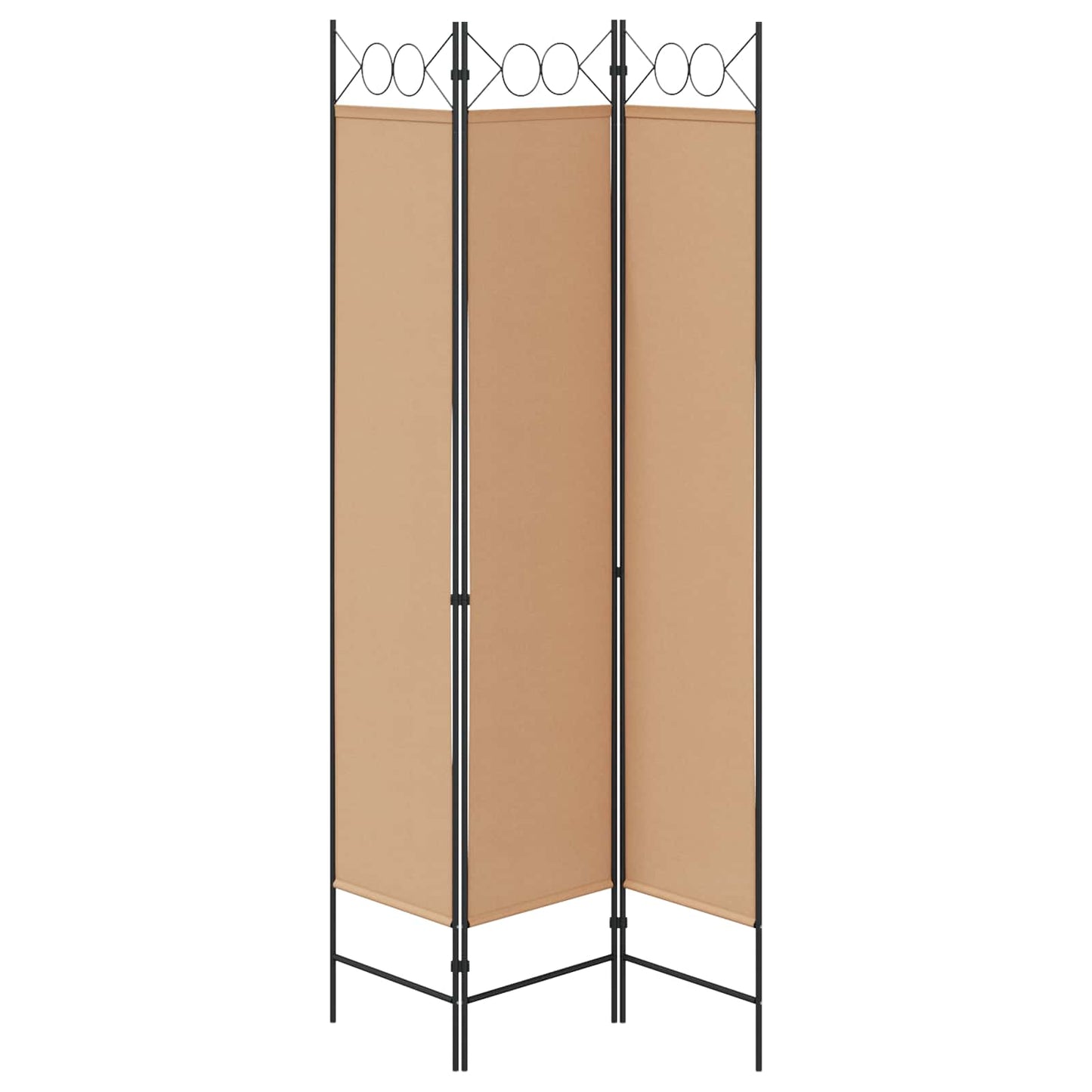 Room Divider Beige 120 x 200 cm Fabric