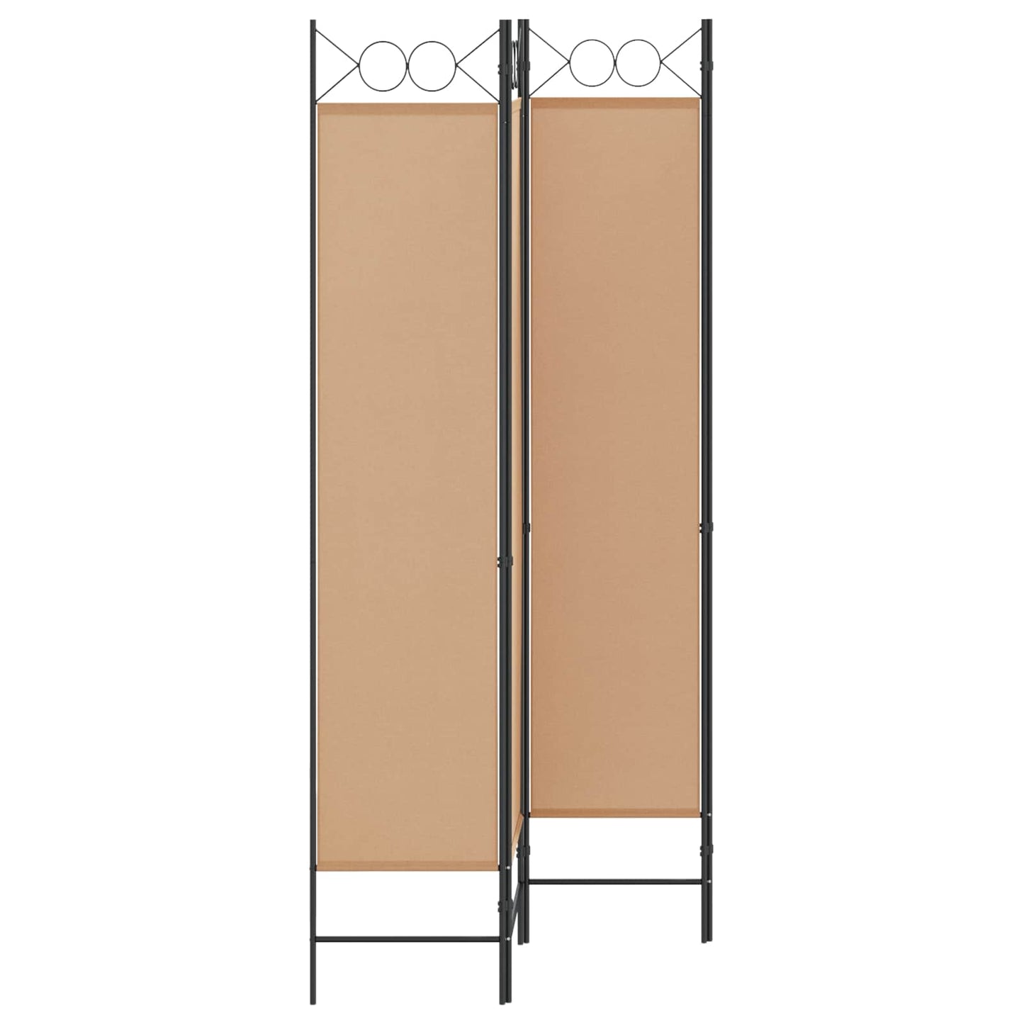 Room Divider Beige 160 x 200 cm Fabric