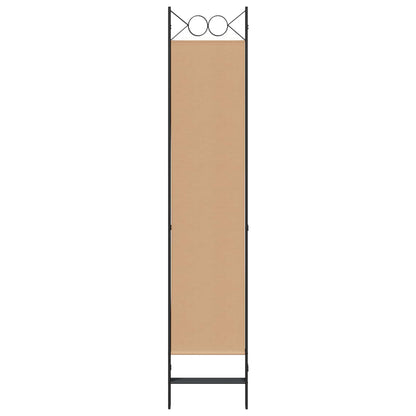 Room Divider Beige 160 x 200 cm Fabric